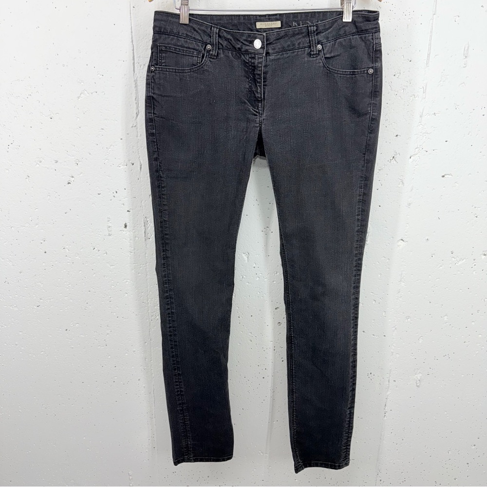 Burberry Brit Women’s size 32 Kensington Washed Black Skinny Leg Stretch Jeans